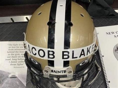 Jacob Blake Helmet
